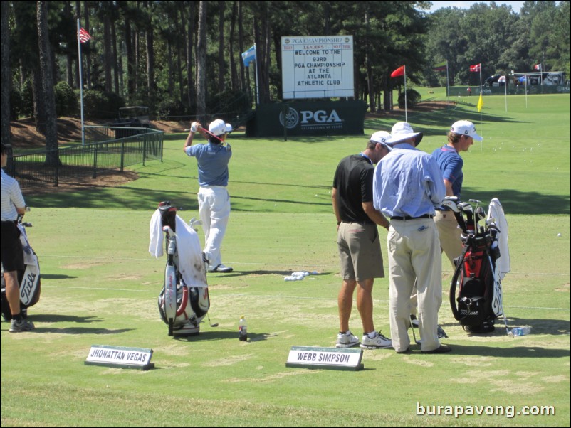 Webb Simpson and Kevin Na.
