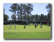 Short game practice area.