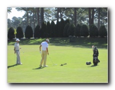 Short game practice area.