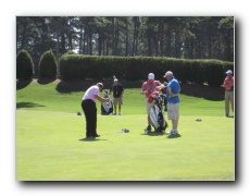 Short game practice area.