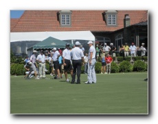 Practice putting green.