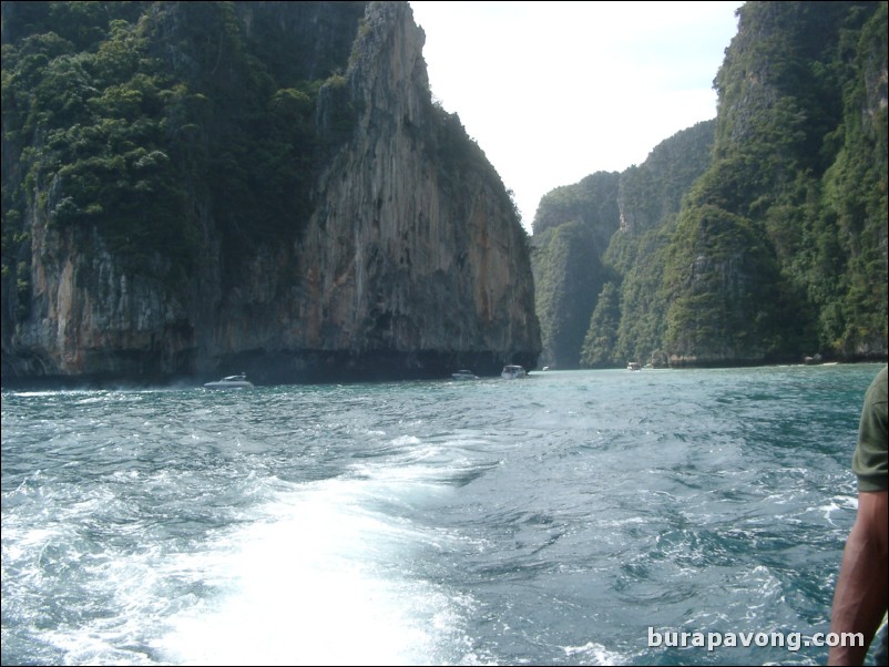 Island hopping around Phi Phi Island.