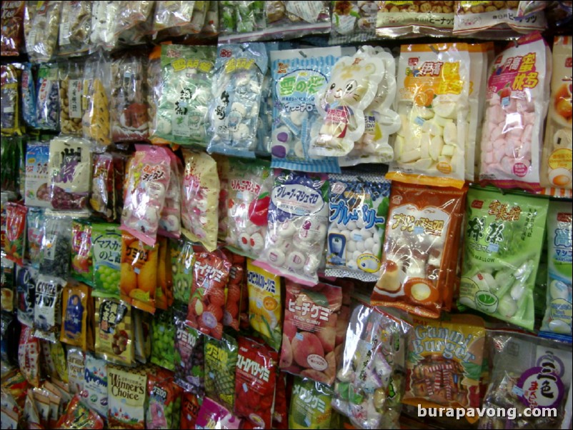 Candy aisle in Japanese store on Clement.