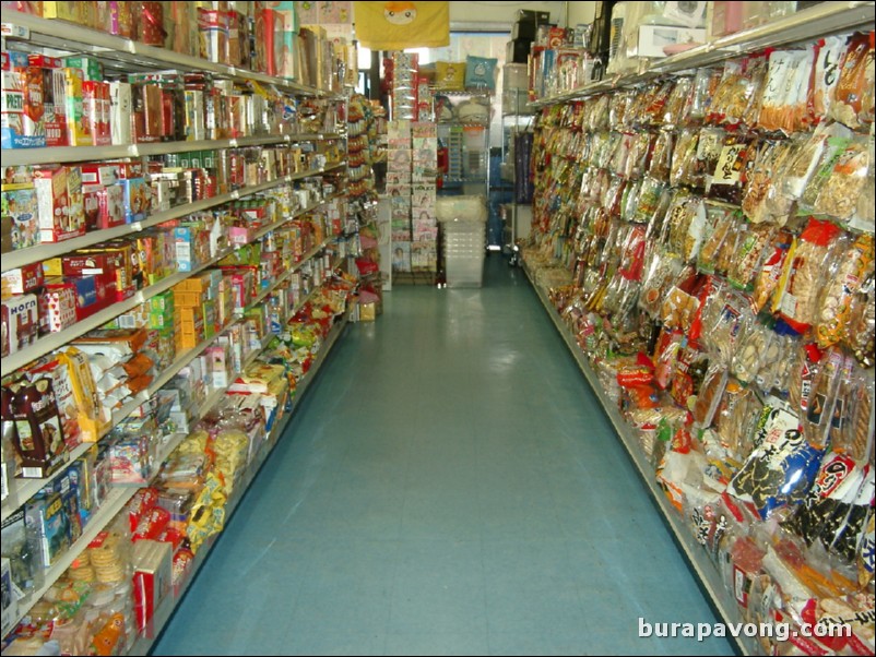 Candy aisle in Japanese store on Clement.
