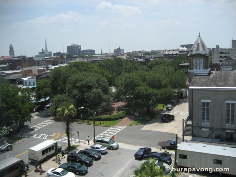 View from back of Doubletree in downtown.