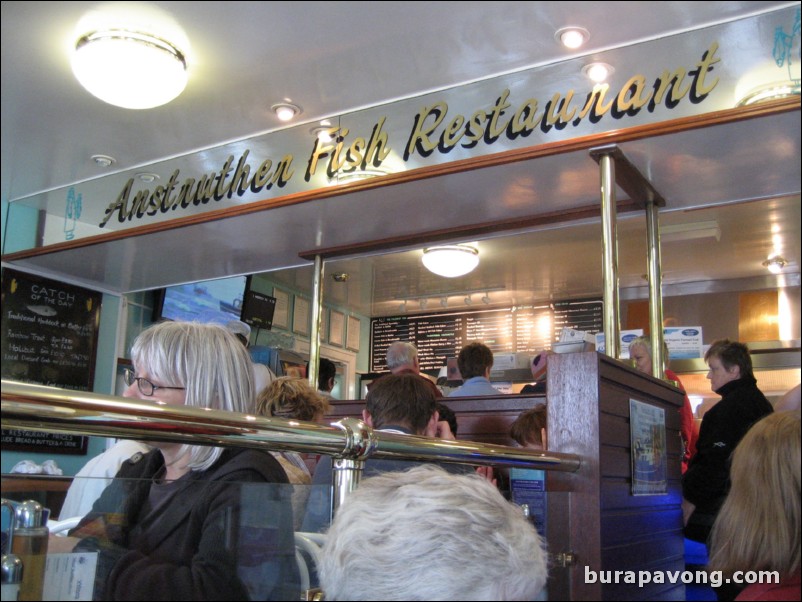 Anstruther Fish Bar, the best fish and chips in Scotland.
