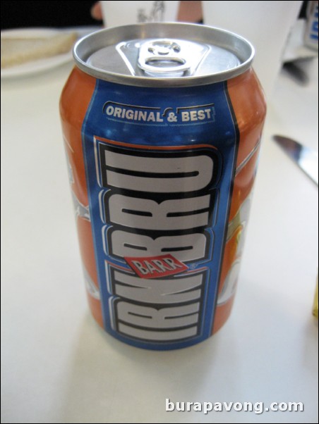 Irn-Bru, Scotland's national soft drink.