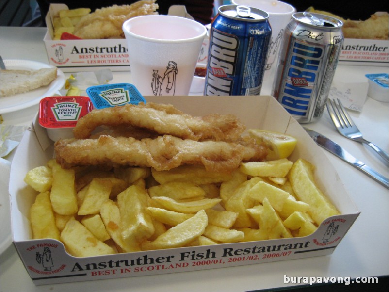 Anstruther Fish Bar, the best fish and chips in Scotland.