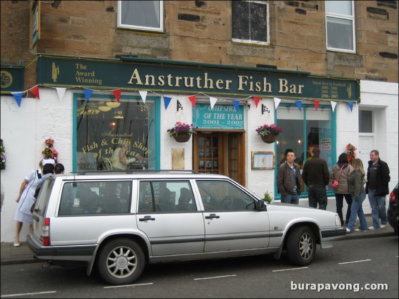 Anstruther Fish Bar, the best fish and chips in Scotland.
