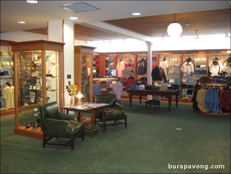 Inside The Old Course Shop.