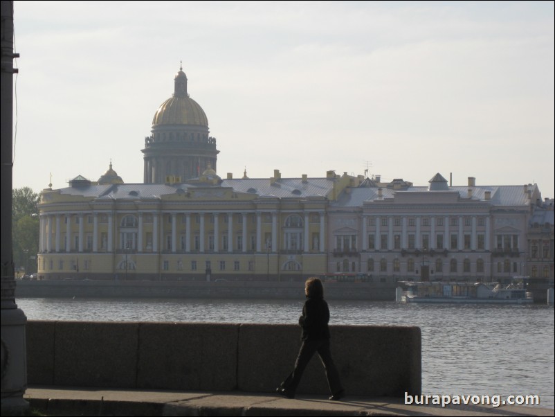 Downtown St. Petersburg around the River Neva.