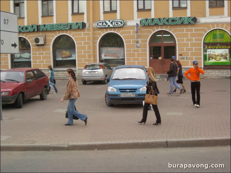 Random shots of downtown St. Petersburg between Peter and Paul Fortress, cruise terminal, and Nikolaevsky Palace.