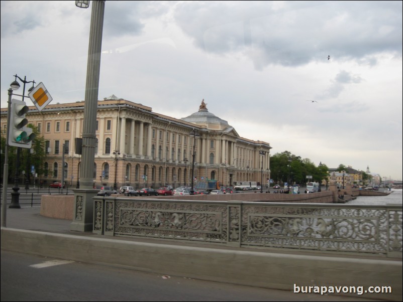 Random shots of downtown St. Petersburg between Peter and Paul Fortress, cruise terminal, and Nikolaevsky Palace.