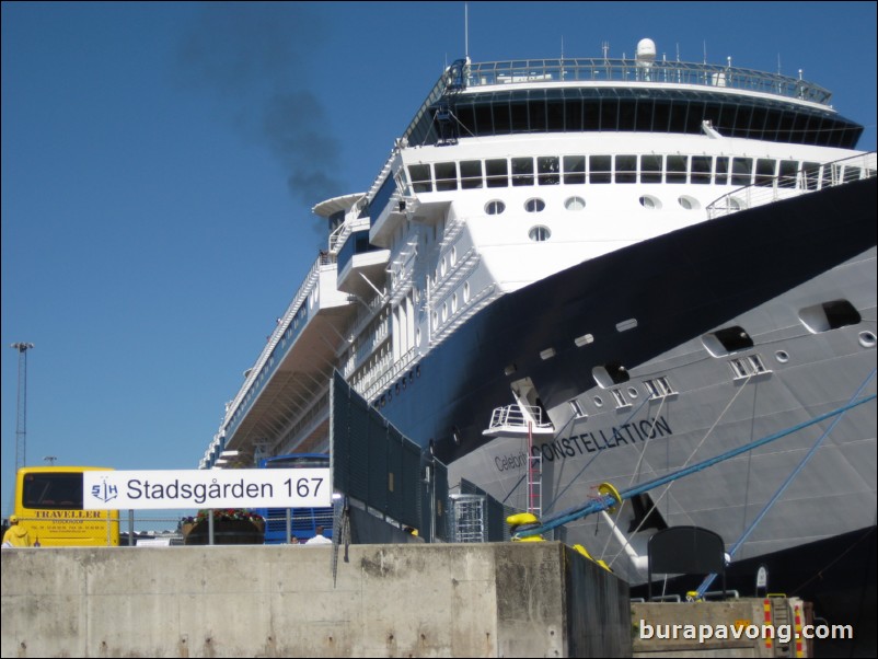 Stockholm cruise terminal.