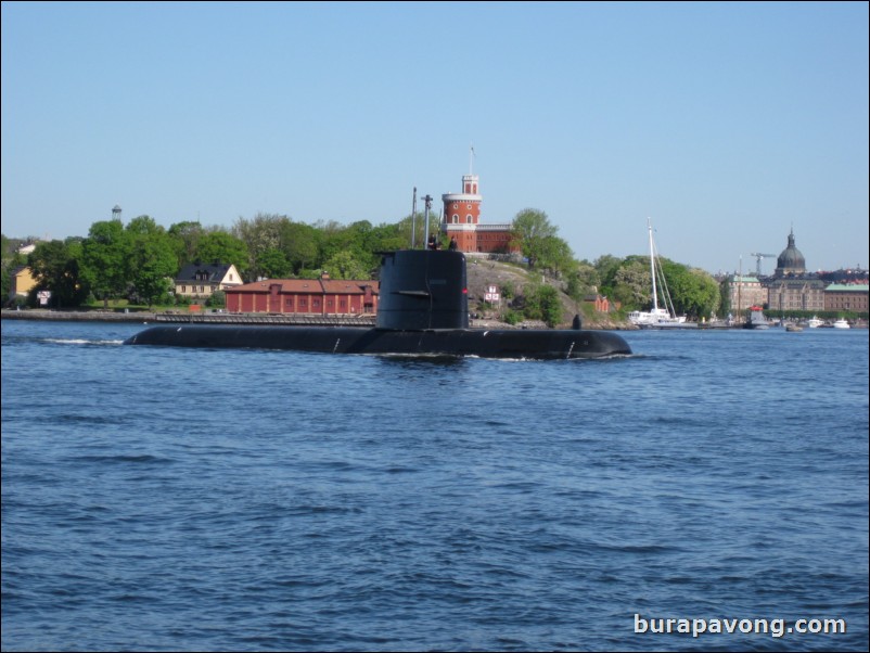 Views of Stockholm from Saltsjn bay.