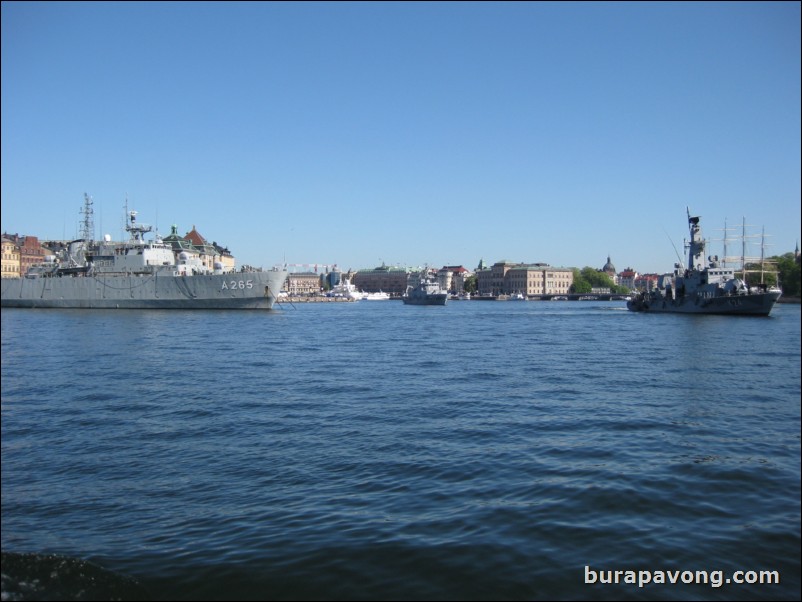 Views of Stockholm from Saltsjn bay.