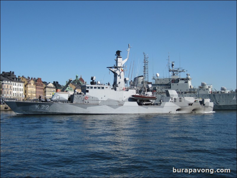 Views of Stockholm from Saltsjn bay.