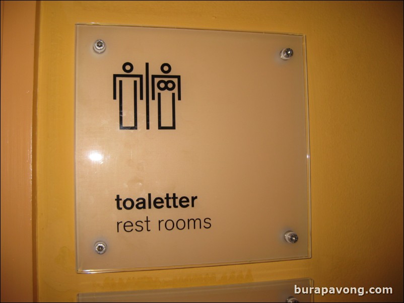 Swedish rest room signs.