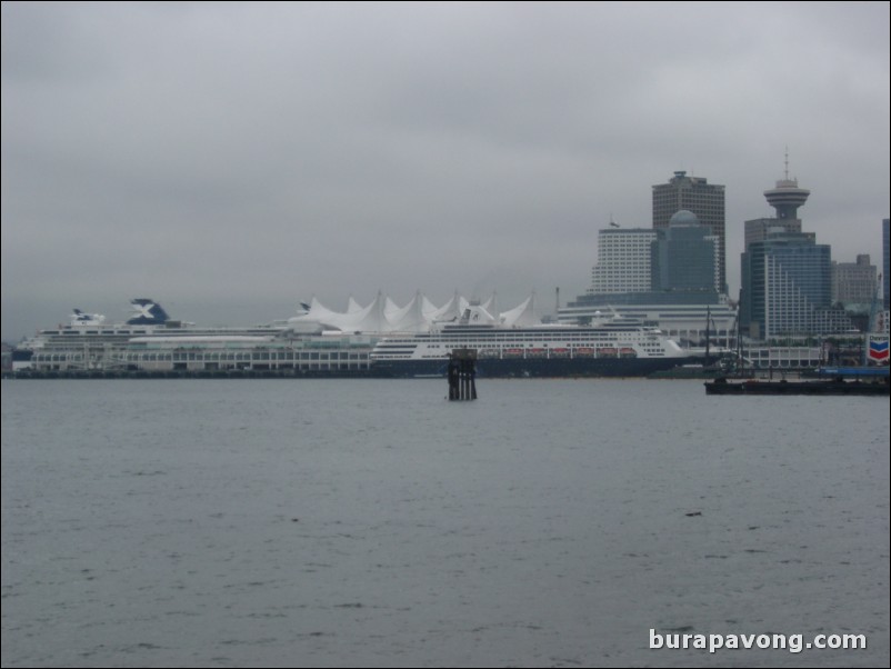 View of downtown Vancouver from Stanley Park.