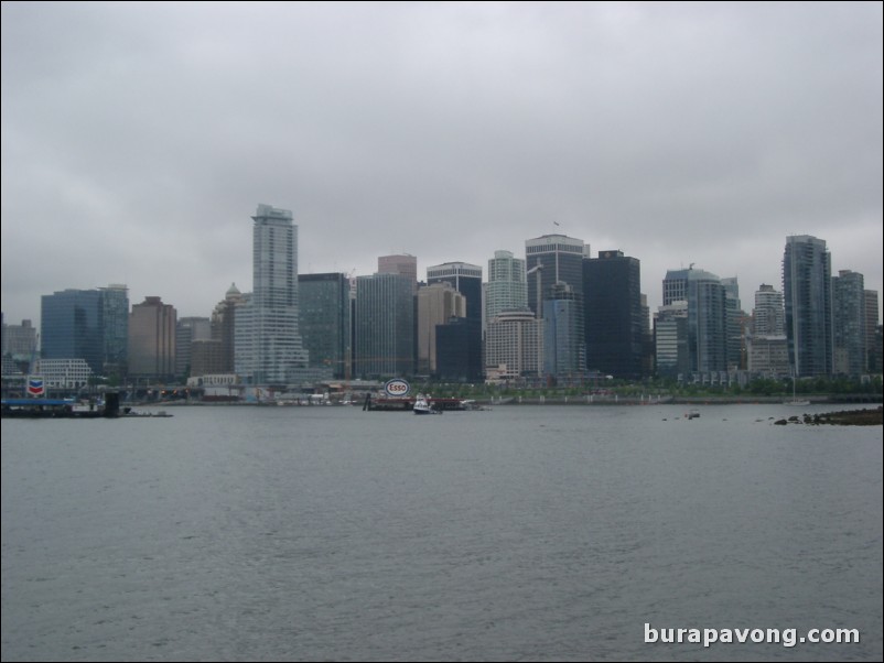 View of downtown Vancouver from Stanley Park.
