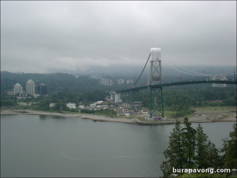 View of Lions Gate Bridge from Prospect Point.