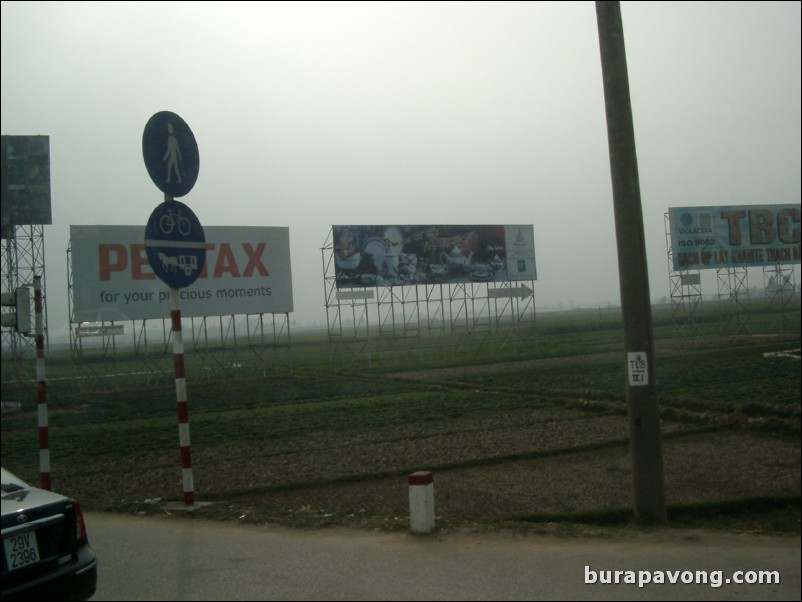 On the road to Ha Long Bay.