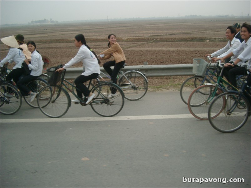 On the road to Ha Long Bay.