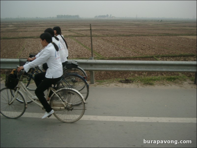 On the road to Ha Long Bay.